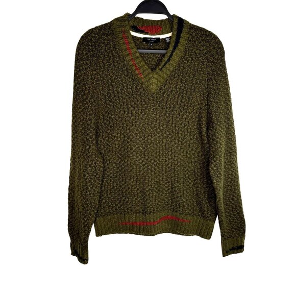 Ted Baker London Green Wool Blend Women's Sweater , Ted Baker Size 2 US Size 4 - Picture 1 of 10